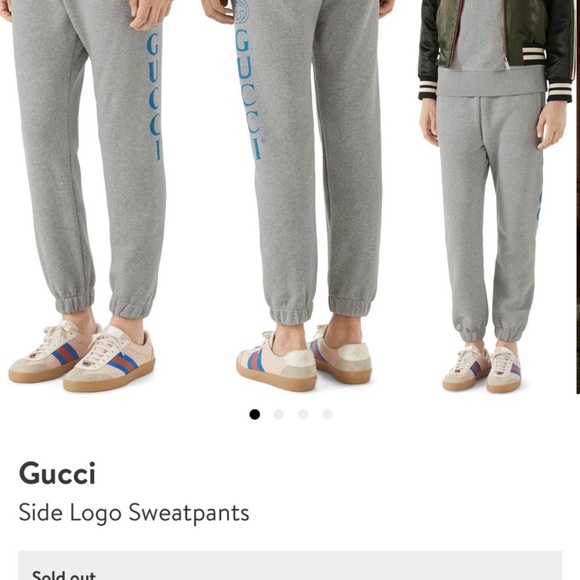 Authentic Gucci Side Logo Sweatpants - Picture 6 of 8